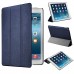 iPad Pro 12.9 inch - Dark Blue PU Leather Flip Cover Stand Cover Case Support Sleep Wake Function